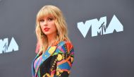 US singer-songwriter Taylor Swift arrives for the 2019 MTV Video Music Awards at the Prudential Center in Newark, New Jersey on August 26, 2019. / AFP / Johannes EISELE