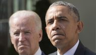 Barack Obama announces his nominee to the Supreme Court beside Joe Biden in the Rose Garden, White House, 16 March, 2016. EPA / MICHAEL REYNOLDS