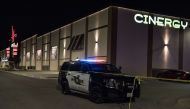 Police cars and tape block off a crime scene nearby to where a gunman was shot and killed at Cinergy Odessa movie theater after multiple people were shot on August 31, 2019, in Midland, Texas. Cengiz Yar/Getty Images/AFP