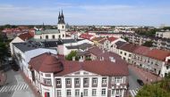 General view of Wielun, Poland on August 20, 2019.  / AFP / Janek SKARZYNSKI 