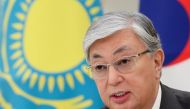 File photo of Kazakhstan's President Kassym-Jomart Tokayev speaks during his meeting with South Korea's counterpart Moon Jae-in in Nur-Sultan, Kazakhstan April 22, 2019. REUTERS/Mukhtar Kholdorbekov