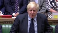 Britain's Prime Minister Boris Johnson speaks after the announcement of the result of the vote in the Parliament in London, Britain, Spetember 3, 2019, in this still image taken from Parliament TV footage. Parliament TV via REUTERS