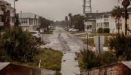 Some minor flooding occurs on the bridges from the beach towards communities from Hurricane Dorian in Jacksonville, Florida, U.S. September 4, 2019. REUTERS/Maria Alejandra Cardona