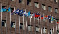 FILE PHOTO: National flags are seen at the Diplomatic Quarter, where Taiwan's ally embassies are located, in Taipei, Taiwan August 23, 2018. REUTERS/Tyrone Siu/File Photo