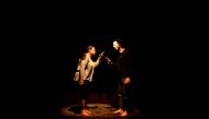 Nepali actors performing an adaptation of 