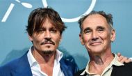 US actor Johnny Depp (L) and British actor Mark Rylance attend a photocall for the film