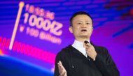 (FILES) This file photo taken on November 11, 2016 shows Alibaba chairman Jack Ma speaking on stage during the Tmall 11:11 Global Shopping Festival gala in the southern Chinese city of Shenzhen. AFP / STR 