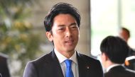 Japan's newly-appointed Environment and Nuclear Disaster Minister Shinjiro Koizumi enters the prime minister's official residence in Tokyo on September 11, 2019. AFP / Toshifumi Kitamura 