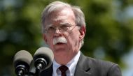 FILE PHOTO: U.S. National Security Advisor John Bolton speaks during a graduation ceremony at the U.S. Coast Guard Academy in New London, Connecticut, U.S., May 22, 2019. REUTERS/Michelle McLoughlin