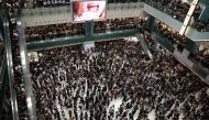 People gather during a protest at New Town Plaza shopping mall in Hong Kong, China September 11, 2019. REUTERS/Athit Perawongmetha