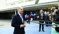 German Finance Minister Olaf Scholz talks to media before the informal meeting of ministers for economic and financial affairs (ECOFIN) and Eurogroup in Helsinki, Finland, 13 September 2019. Lehtikuva/Martti Kainulainen via Reuters 