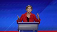 Democratic presidential candidate Sen. Elizabeth Warren (D-MA) speaks during the Democratic Presidential Debate at Texas Southern University's Health and PE Center on September 12, 2019 in Houston, Texas. Ten Democratic presidential hopefuls were chosen f
