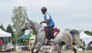 A rider  from the Endurance Department of Al Shaqab, taking part the prestigious Endurance Equestre Monpazier event in France.
