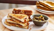 Caramelized Onion Grilled Cheese Sandwiches With Miso Butter. (Photo by Tom McCorkle for The Washington Post)