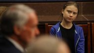 Greta Thunberg, the 16-year-old climate change activist from Sweden, attends a Senate Climate Change Task Force meeting on Capitol Hill, on September 17, 2019 in Washington, DC. On September 20th students from around the world plan a walk out to demand ac