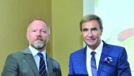 Stephan Kurzawski (right), Senior Vice President at Messe Frankfurt and Erdmann Kilian, Director of Marketing Communication at Messe Frankfurt during a Roundtable on Messe Frankfurt Exhibition Ambiente 2020 at La Cigale yesterday. Pic: Baher Amin/the peni