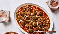  Algerian-Style Meatballs With Chickpeas. Photo by Stacy Zarin Goldberg for The Washington Post. 