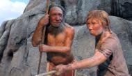 Male and female Neanderthals in the Neanderthal Museum, Mettmann, Germany. Wikimedia Commons/CC BY-SA