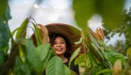 The Cacao Project founder Louise Mabulo visits a farm in in San Fernando, Camarines Sur, the Philippines, on July 25, 2019. (UN Environment Programme photo) 
