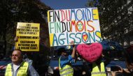 People take part in an anti-government demonstration called by the 
