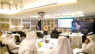 Participants at the MEEZA RECaaS Roundtable meeting held in Doha, recently. 