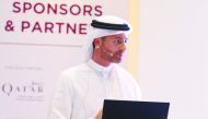 A QFZA official making a presentation on the sidelines of the event.