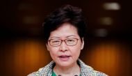 Hong Kong's Chief Executive Carrie Lam attends a news conference in Hong Kong, China September 24, 2019. REUTERS/Jorge Silva