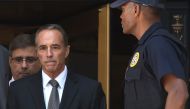 Chris Collins, a Republican from the 27th Congressional District of New York, leaves US Federal Court in New York after being indicted on insider trading, on August 8, 2018. AFP / Timothy A Clary 