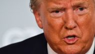 (FILES) In this file photo taken on August 25, 2019, US President Donald Trump speaks during a bilateral meeting with Indian Prime Minister Narendra Modi in Biarritz, south-west France, on the third day of the annual G7 Summit. AFP / Nicholas Kamm