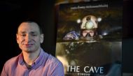 This photo taken on October 1, 2019, shows Belgian diver Jim Warny, who took part in the Thai cave rescue mission in 2018, speaking during an interview in Bangkok. AFP / Lillian SUWANRUMPHA