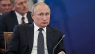 Russian President Vladimir Putin attends a meeting of the Supreme Eurasian Economic Council in Yerevan, Armenia October 1, 2019. Sputnik/Alexei Druzhinin/Kremlin