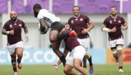 Fiji's Semi Radradra in action with Georgia's Soso Matiashvili REUTERS/Matthew Childs