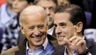 Joe Biden and his son Hunter Biden attend an NCAA basketball game between Georgetown University and Duke University in Washington, January 30, 2010. Reuters/Jonathan Ernst