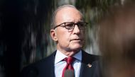 Economic policy advisor Larry Kudlow speaks to reporters outside the White House October 7, 2019, in Washington, DC. / AFP / Brendan Smialowski 