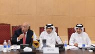 Qatar Chamber delegates with another official during the event.