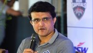 In this file photo taken on March 19, 2019, Delhi Capitals special adviser Sourav Ganguly speaks at a press conference in New Delhi ahead of the start of the 2019 Indian Premier League (IPL) cricket tournament. / AFP / Prakash SINGH 