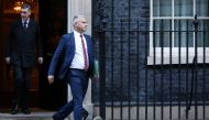 Britain's Leader of the House of Commons Jacob Rees-Mogg and Britain's Brexit Secretary Steve Barclay leave Downing Street in London, Britain October 17, 2019. REUTERS/Tom Nicholson 