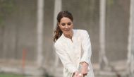 Catherine, Duchess of Cambridge visits the National Cricket academy in Lahore, Pakistan. October 17, 2019. Ian Vogler/Pool via REUTERS
