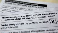 Illustration file picture of postal ballot papers ahead of the June 23, 2016  Brexit referendum. Reuters / Russell Boyce