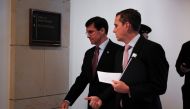 US Defense Secretary Mark Esper departs the US Capitol after testifying at a closed-door hearing before the Senate Armed Services Committee on Capitol Hill, in Washington, US, October 17, 2019. REUTERS/Tom Brenner