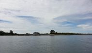A view of Duluwat Island, off the coast of Eureka, California. Handout photo by the Wiyot tribe.