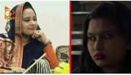 The scandal emerged after private broadcaster Nagorik TV entered a test hall and confronted one of the women posing as Nusrat, left (Screen grab from Nagorik TV YouTube channel)