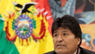 Bolivia's President Evo Morales speaks during a news conference at the presidential palace La Casa Grande del Pueblo in La Paz, Bolivia, October 23, 2019. REUTERS/Manuel Claure NO RESALES. NO ARCHIVES