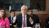 In this file photo taken on September 24, 2019 Chile's President Sebastian Pinera speaks during a pre-COP meeting at the United Nations headquarters in New York. Pinera declared a state of emergency in Santiago late on October 18, 2019 and gave the milit