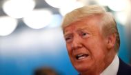FILE PHOTO: U.S. President Donald Trump speaks to reporters as he arrives for the 74th session of the United Nations General Assembly at U.N. headquarters in New York City, New York, U.S., September 24, 2019. REUTERS/Yana Paskova/File Photo