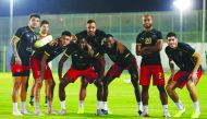 Al Duhail’s players during a training session ahead of this weekend's QNB Stars League clash against Al Sadd.