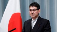 File photo of Japan's Justice Minister Katsuyuki Kawai attends a news conference at Prime Minister Shinzo Abe's official residence in Tokyo, Japan September 11, 2019. REUTERS/Issei Kato/File Photo