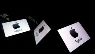 In this illustration picture taken on February 16, 2019, shows the Apple logo displayed on a tablet in Paris. AFP / Lionel Bonaventure