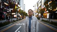 Park Chol-hee, whose brother was killed in a crane collapse in 2017 at a Samsung shipyard, poses for photographs in Seoul, South Korea, October 18, 2019. Reuters/Kim Hong-Ji
 