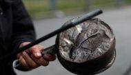 A demonstrator bags a pot during a protest against Chile's government in Santiago, Chile November 1, 2019. Reuters/Jorge Silva